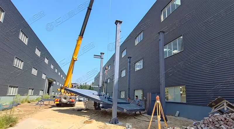 唐山金路廠區(qū)打造小型制砂樓，供客戶帶料試機